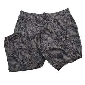 Candace Cameron Soft Joggers with Fern Leaf Pattern, Size MP